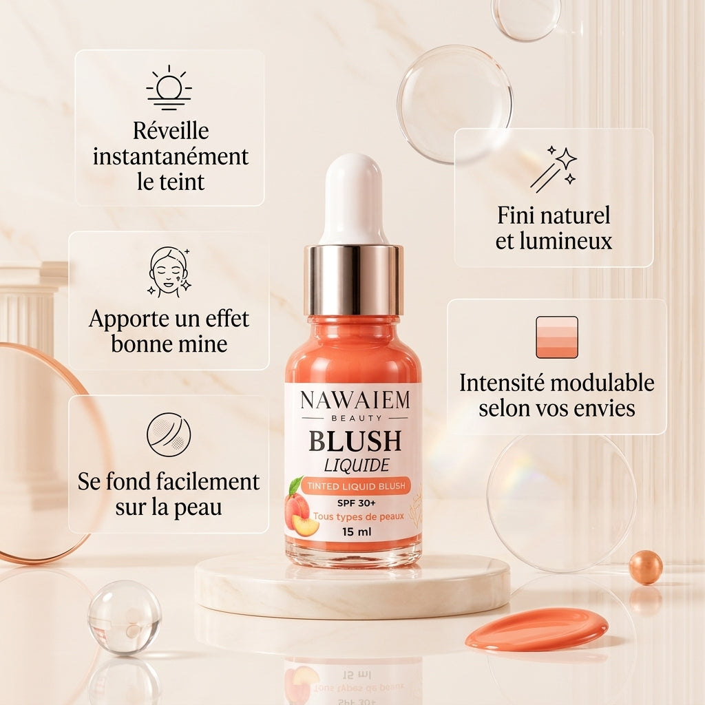 Blush Liquide SPF 30+ – Éclat Naturel