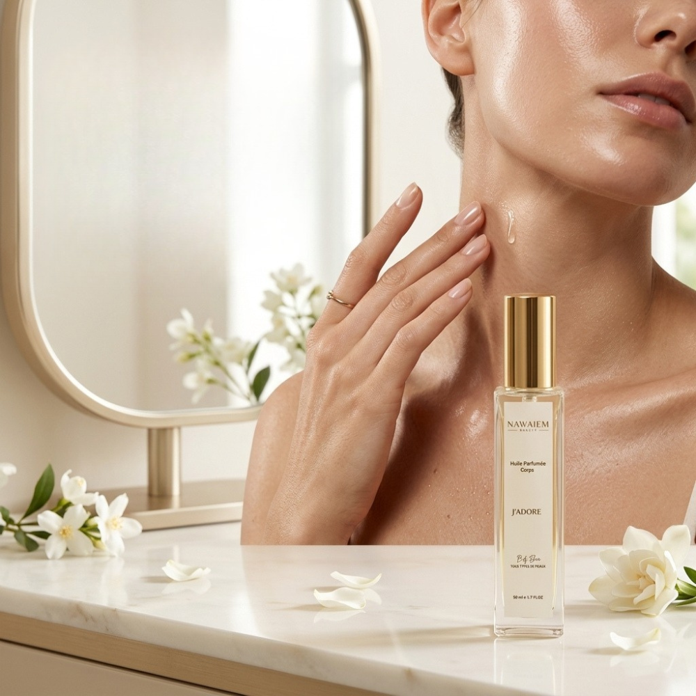 Huile Parfumée Corps J’Adore – Élégance Florale