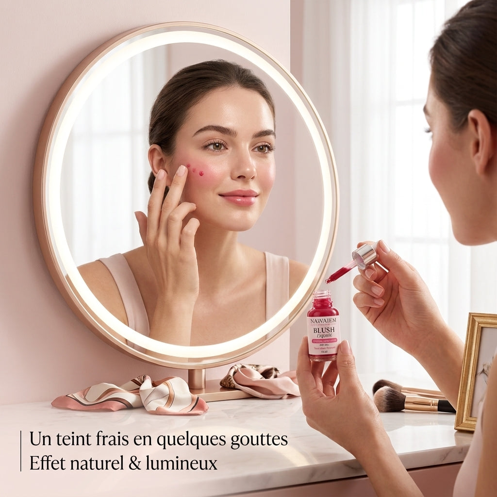 Blush Liquide Framboise SPF 30+ – Éclat Rosé