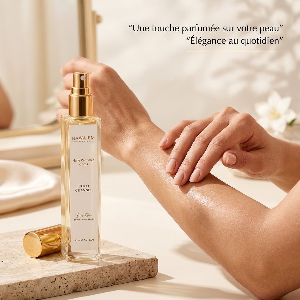 Huile Parfumée Corps Coco Channel – Élégance & Douceur